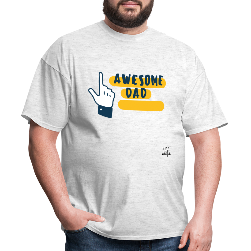 Awesome Dad T-shirt - light heather gray