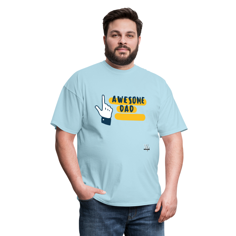 Awesome Dad T-shirt - powder blue