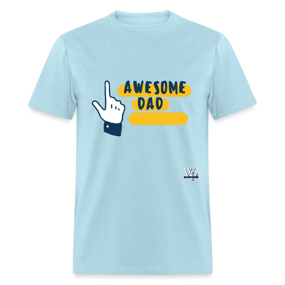 Awesome Dad T-shirt - powder blue