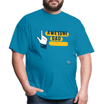 Awesome Dad T-shirt - turquoise