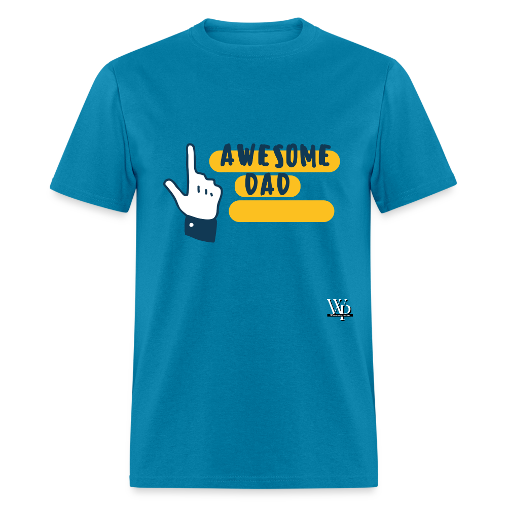 Awesome Dad T-shirt - turquoise