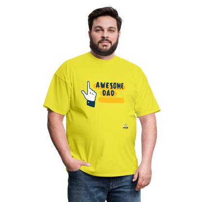 Awesome Dad T-shirt - yellow