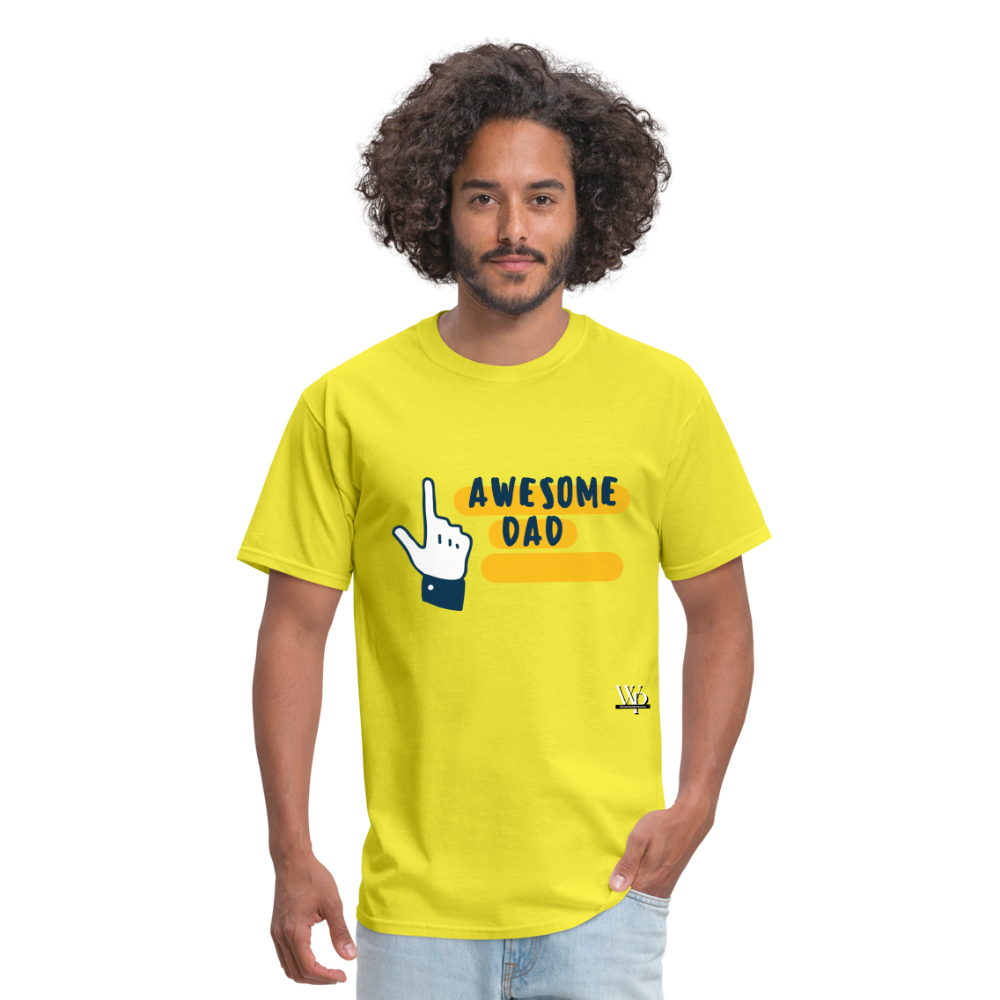 Awesome Dad T-shirt - yellow