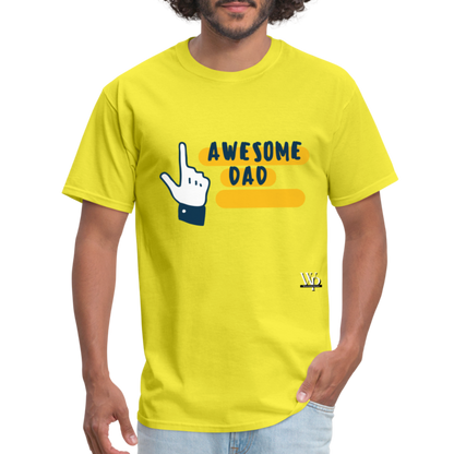 Awesome Dad T-shirt - yellow