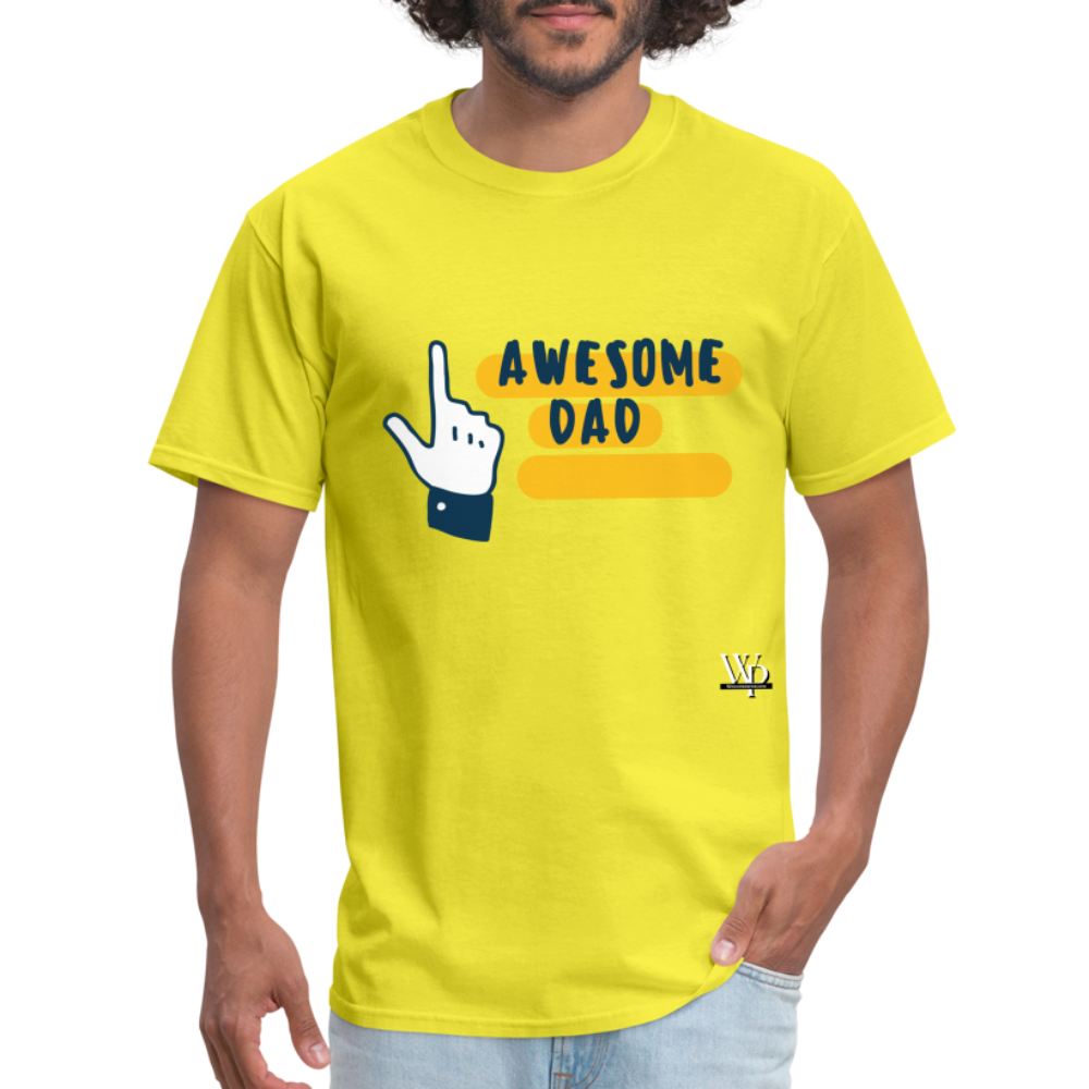 Awesome Dad T-shirt - yellow