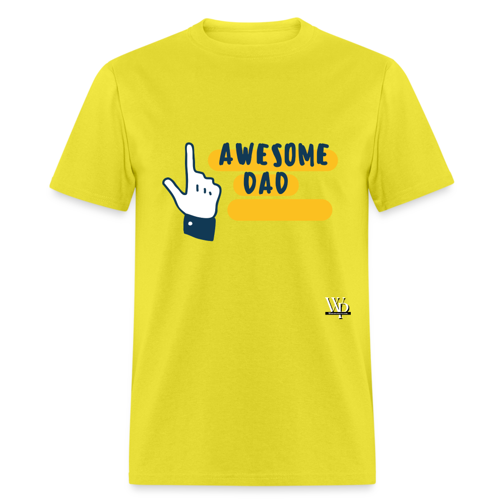 Awesome Dad T-shirt - yellow
