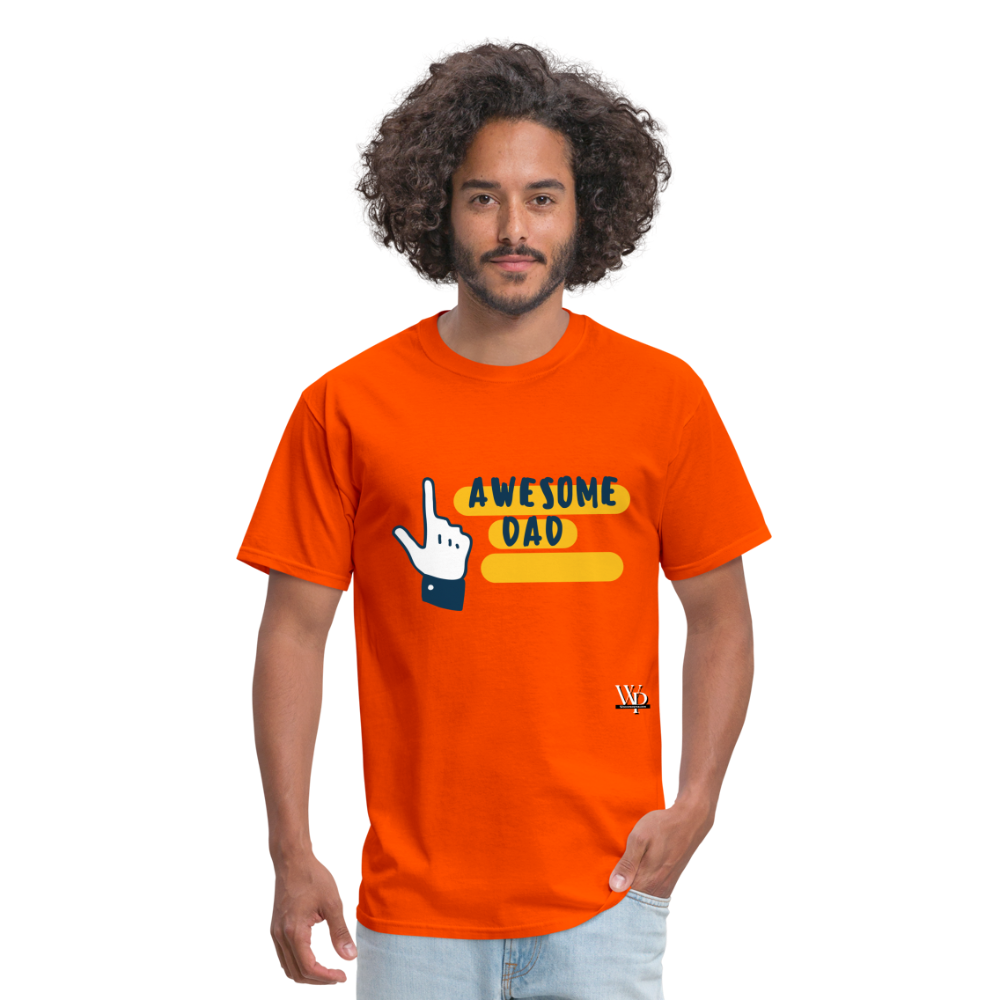 Awesome Dad T-shirt - orange