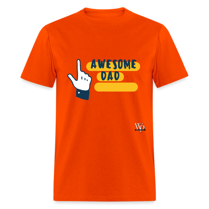 Awesome Dad T-shirt - orange