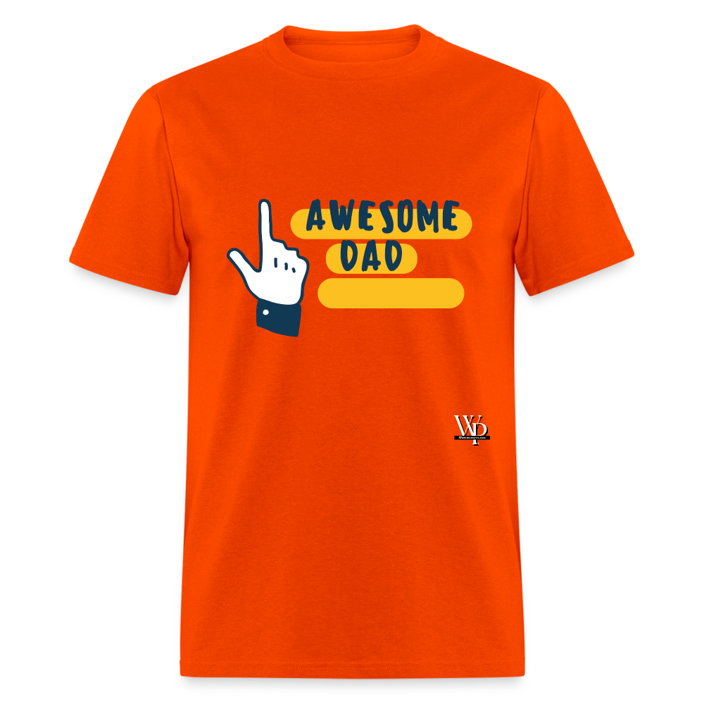 Awesome Dad T-shirt - orange