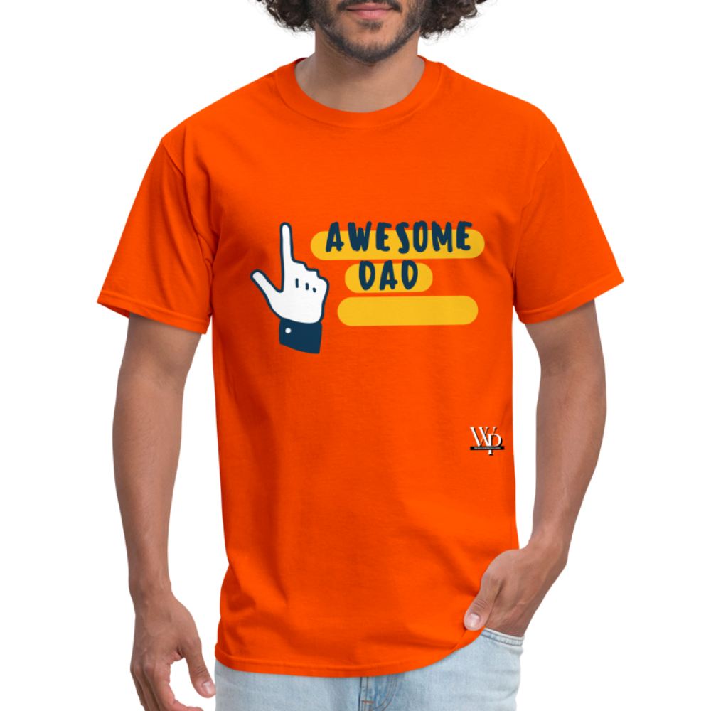 Awesome Dad T-shirt - orange
