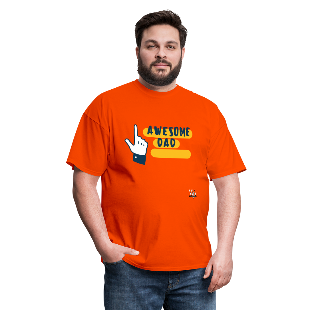 Awesome Dad T-shirt - orange