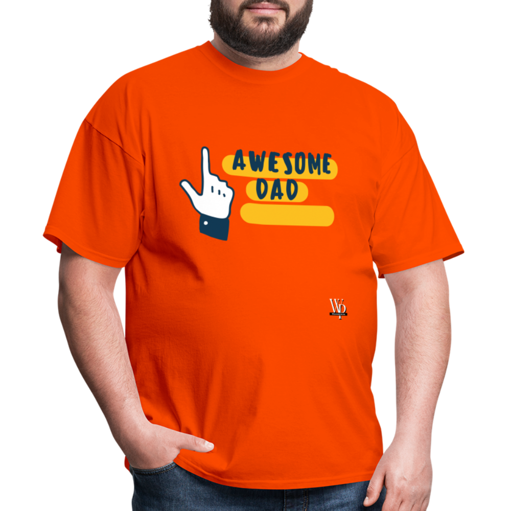 Awesome Dad T-shirt - orange