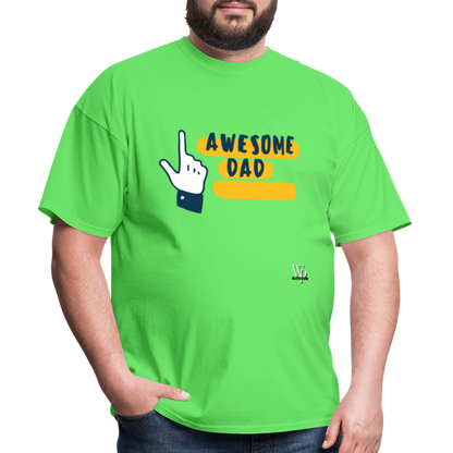 Awesome Dad T-shirt - kiwi