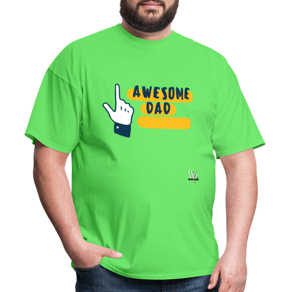 Awesome Dad T-shirt - kiwi