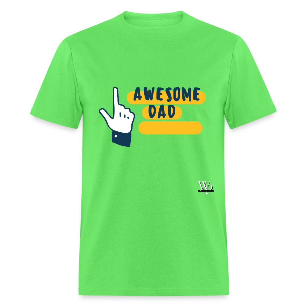 Awesome Dad T-shirt - kiwi