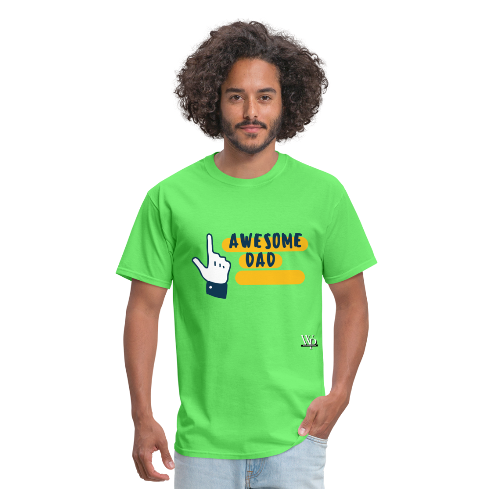 Awesome Dad T-shirt - kiwi