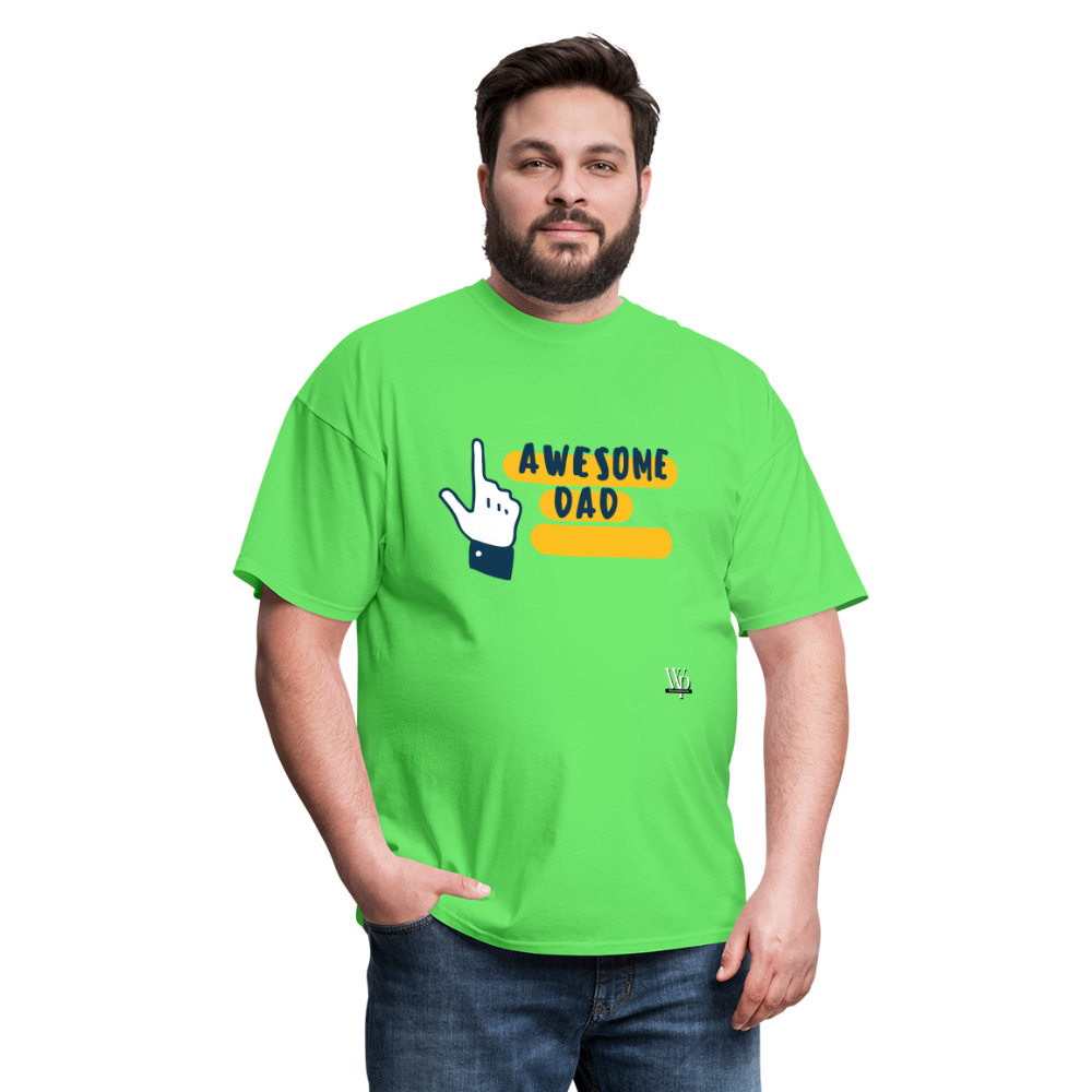 Awesome Dad T-shirt - kiwi