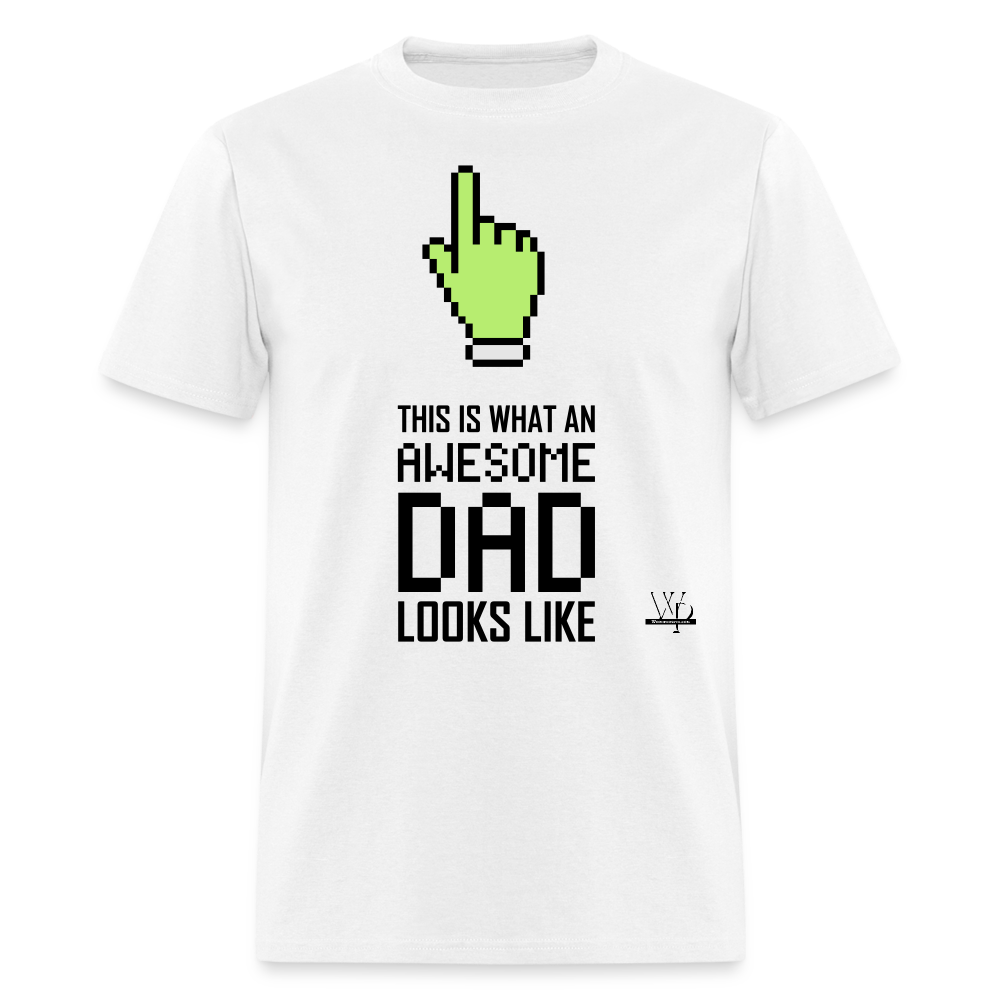 Awesome Dad Looks Like T-shirt - white