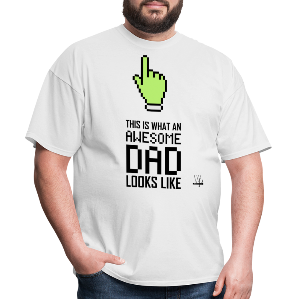 Awesome Dad Looks Like T-shirt - white