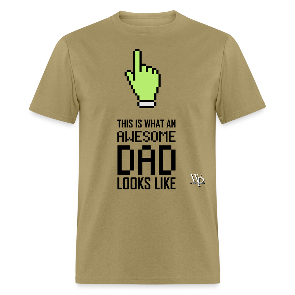Awesome Dad Looks Like T-shirt - khaki