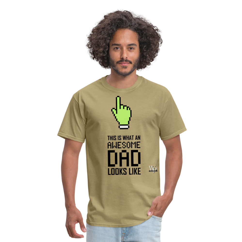Awesome Dad Looks Like T-shirt - khaki