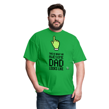 Awesome Dad Looks Like T-shirt - bright green
