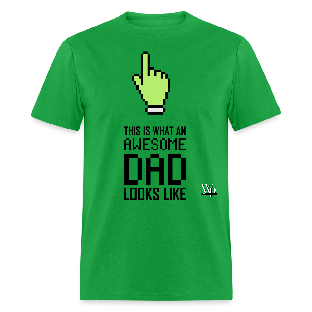 Awesome Dad Looks Like T-shirt - bright green