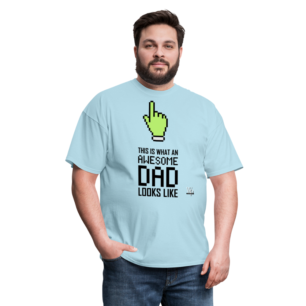 Awesome Dad Looks Like T-shirt - powder blue