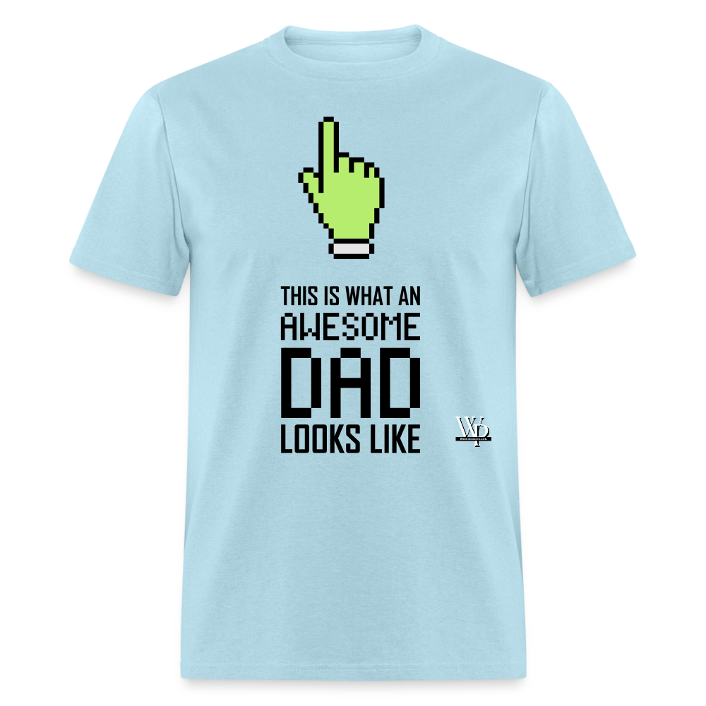 Awesome Dad Looks Like T-shirt - powder blue