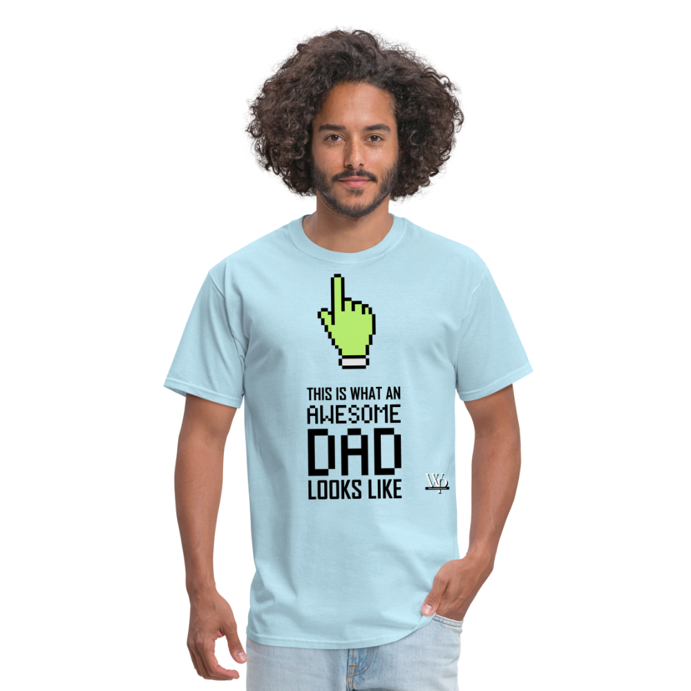 Awesome Dad Looks Like T-shirt - powder blue