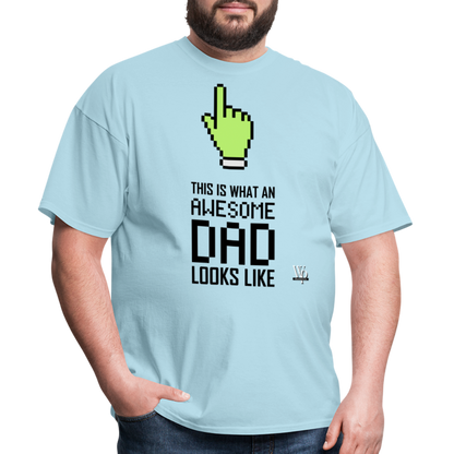 Awesome Dad Looks Like T-shirt - powder blue