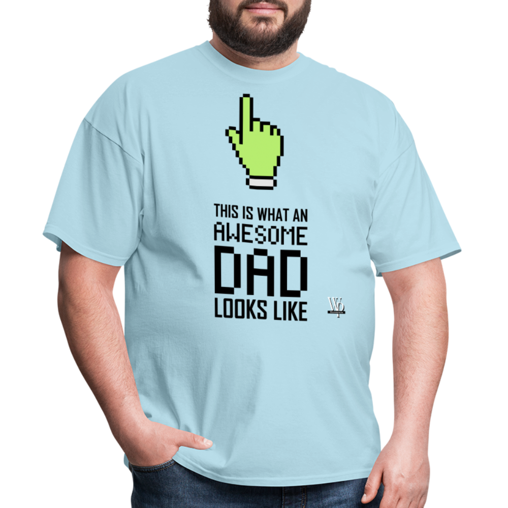Awesome Dad Looks Like T-shirt - powder blue