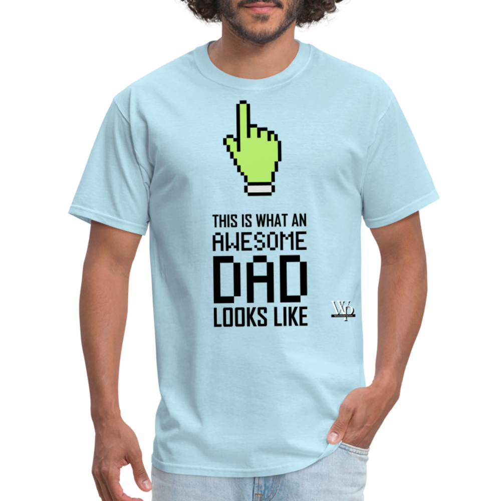 Awesome Dad Looks Like T-shirt - powder blue