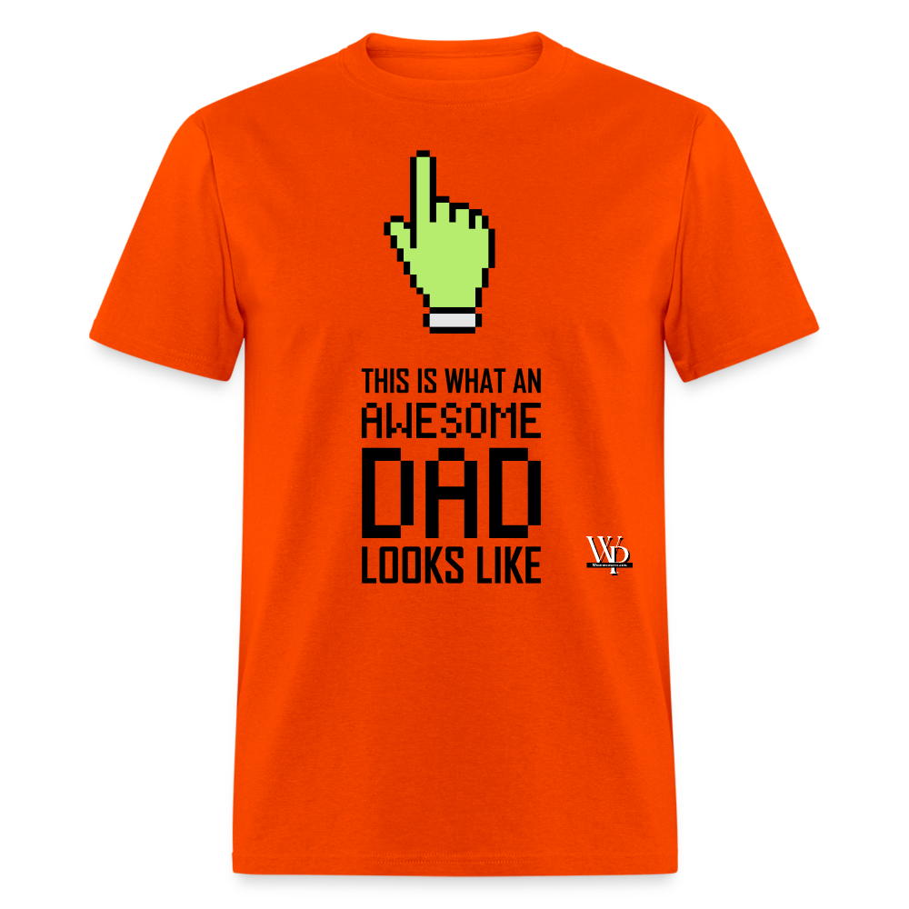 Awesome Dad Looks Like T-shirt - orange