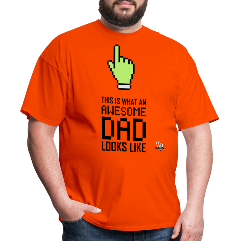Awesome Dad Looks Like T-shirt - orange