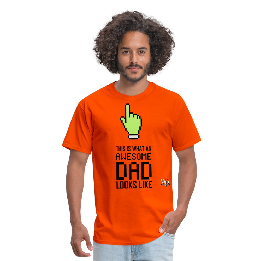 Awesome Dad Looks Like T-shirt - orange