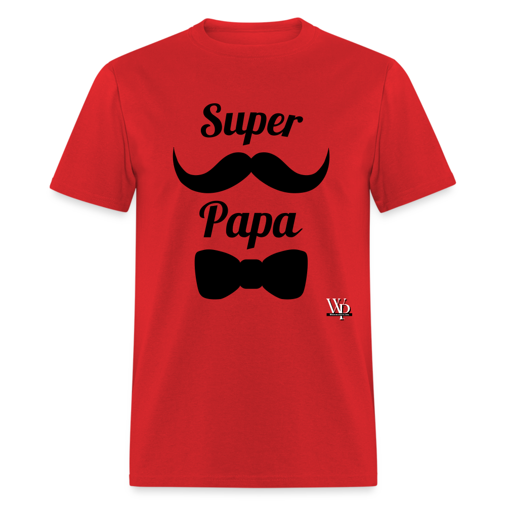 Super Papa T-shirt - red