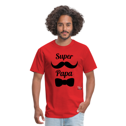 Super Papa T-shirt - red