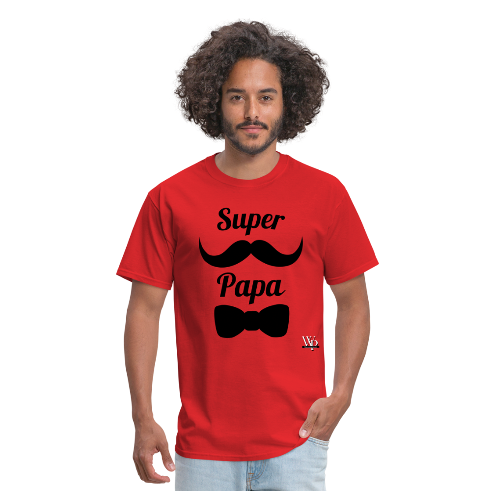 Super Papa T-shirt - red