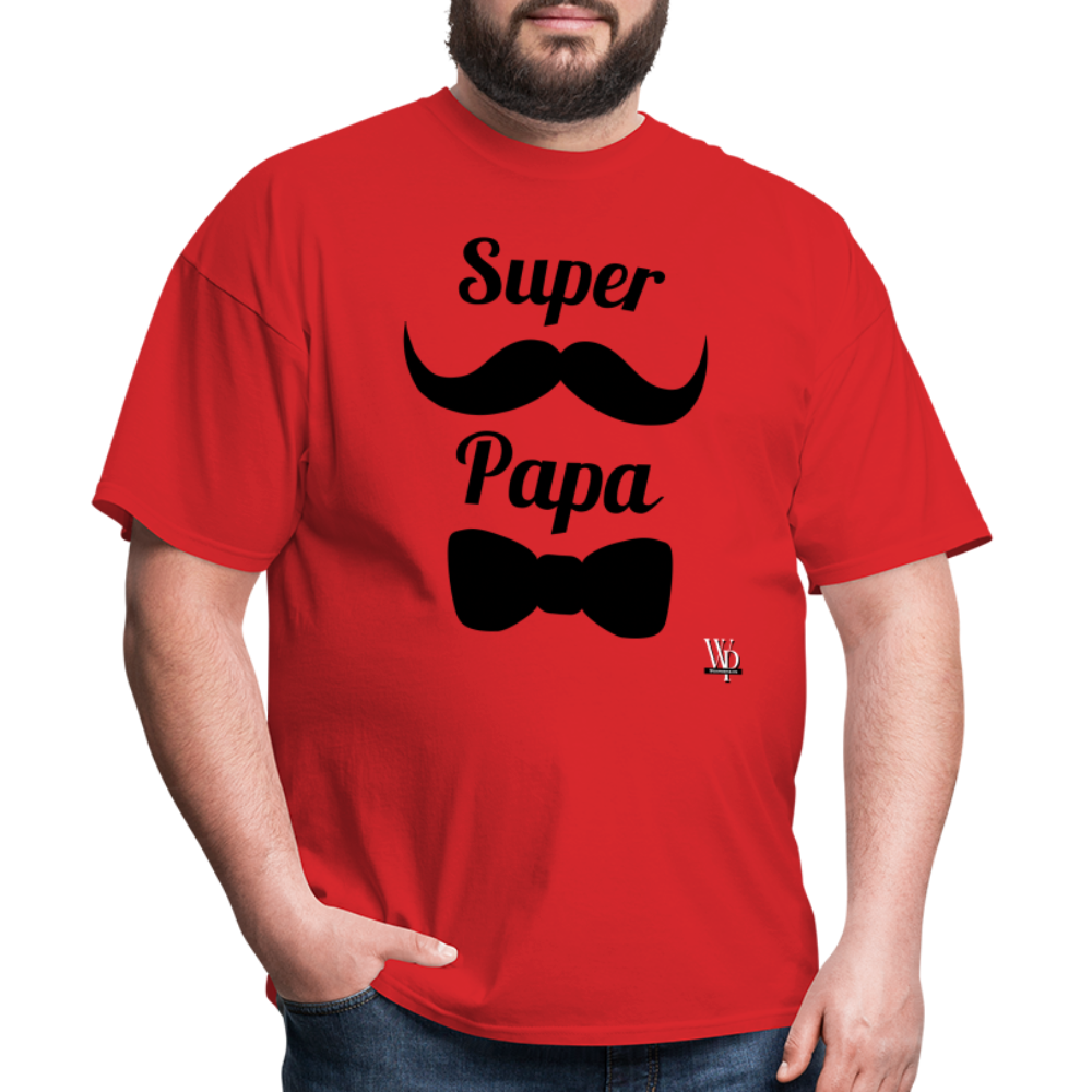Super Papa T-shirt - red