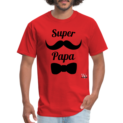 Super Papa T-shirt - red