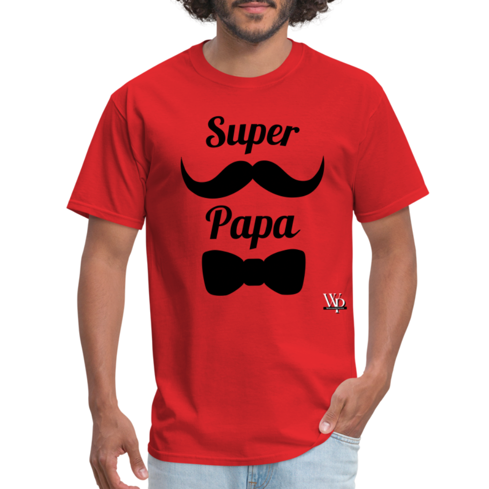 Super Papa T-shirt - red