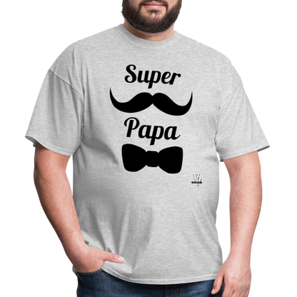 Super Papa T-shirt - heather gray