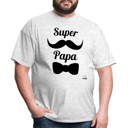 Super Papa T-shirt - light heather gray