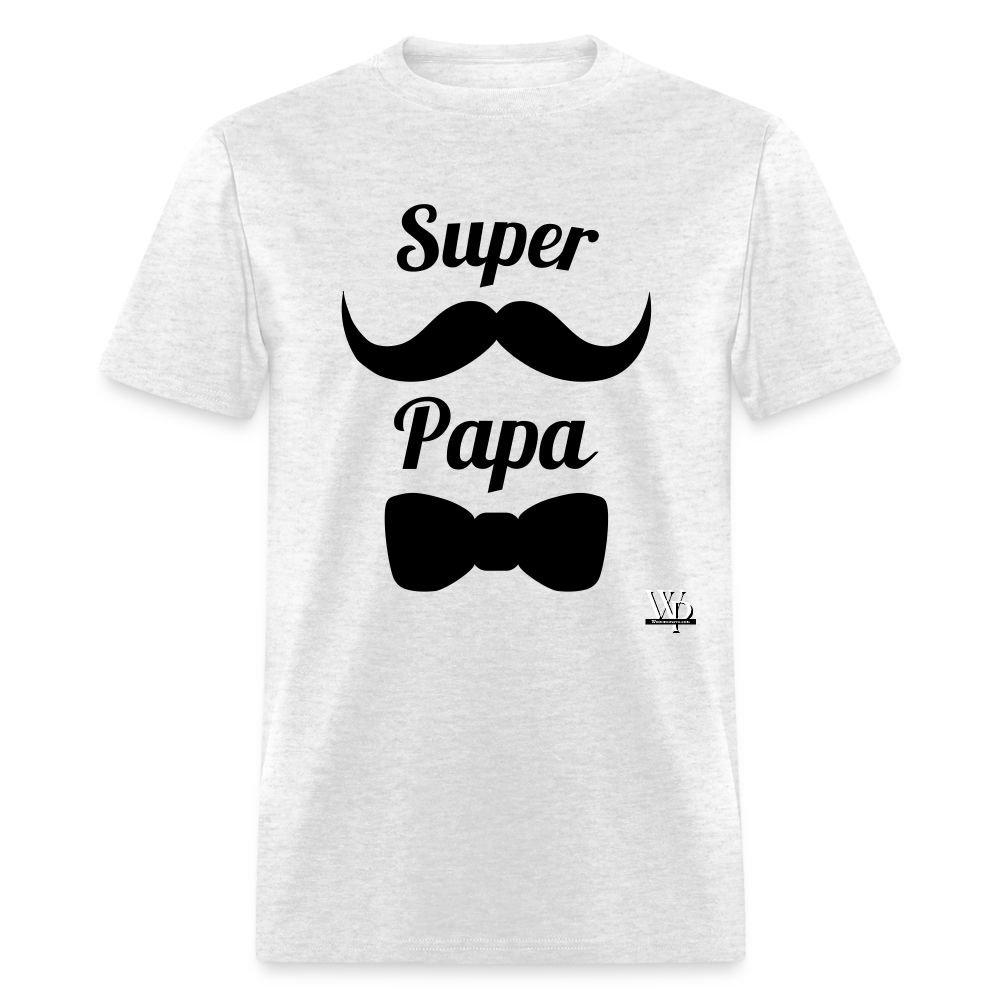 Super Papa T-shirt - light heather gray