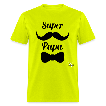 Super Papa T-shirt - safety green