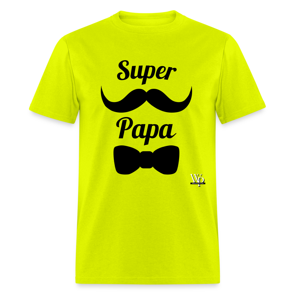 Super Papa T-shirt - safety green