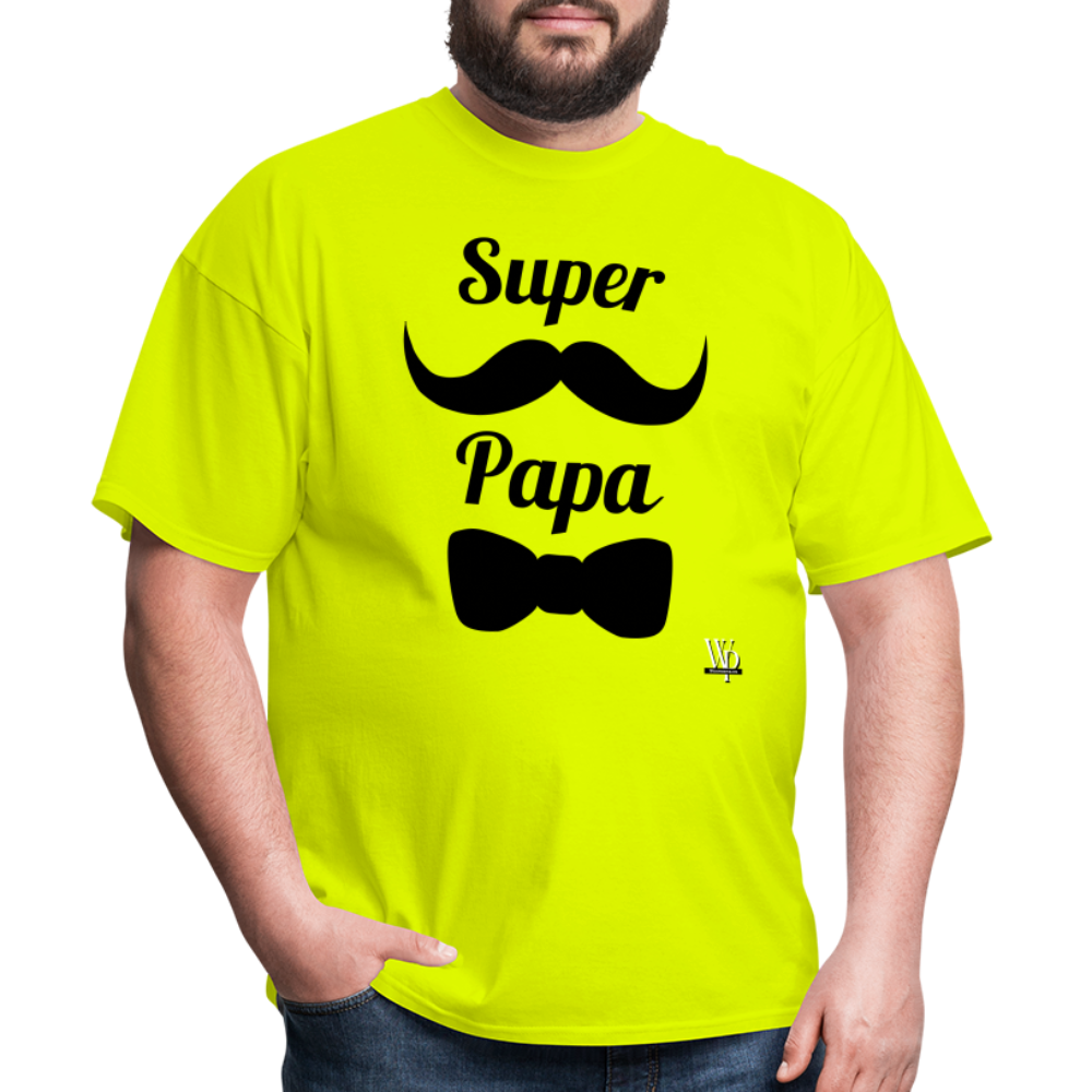 Super Papa T-shirt - safety green