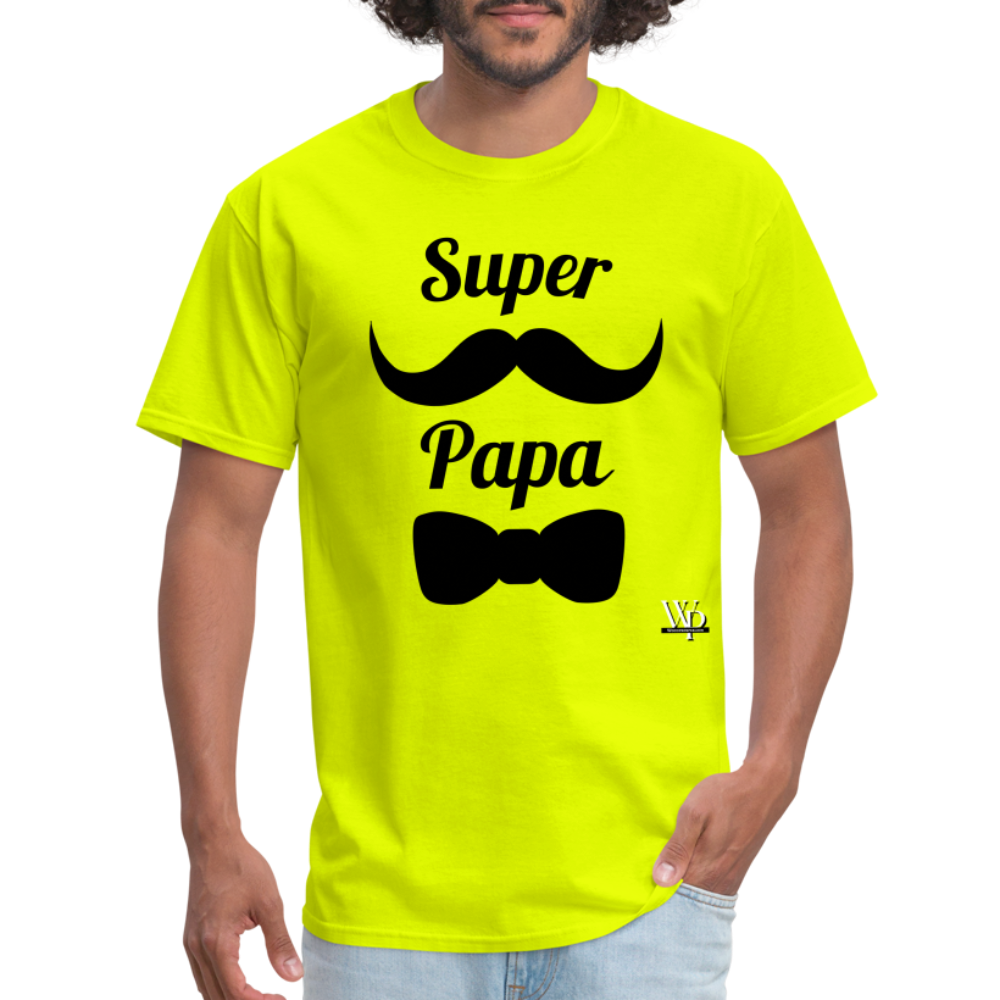 Super Papa T-shirt - safety green