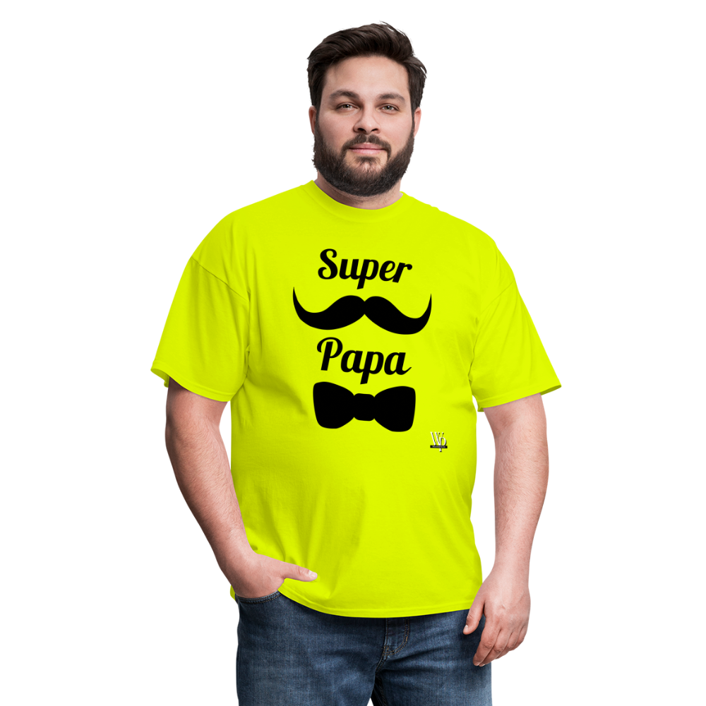 Super Papa T-shirt - safety green